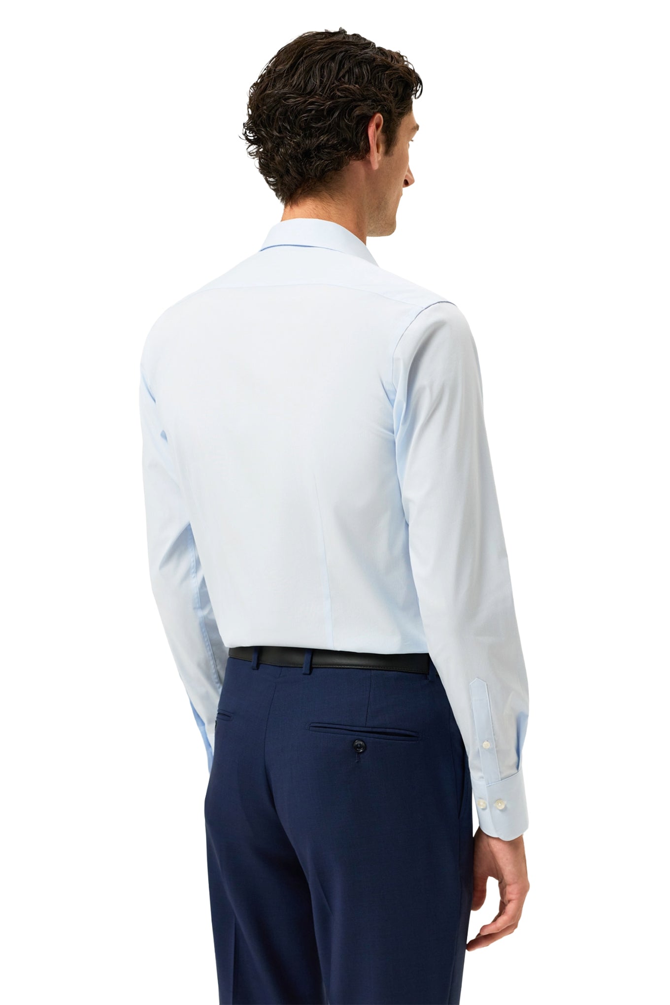 Slim Fit End-on-End Travel Shirt With Dublin Collar