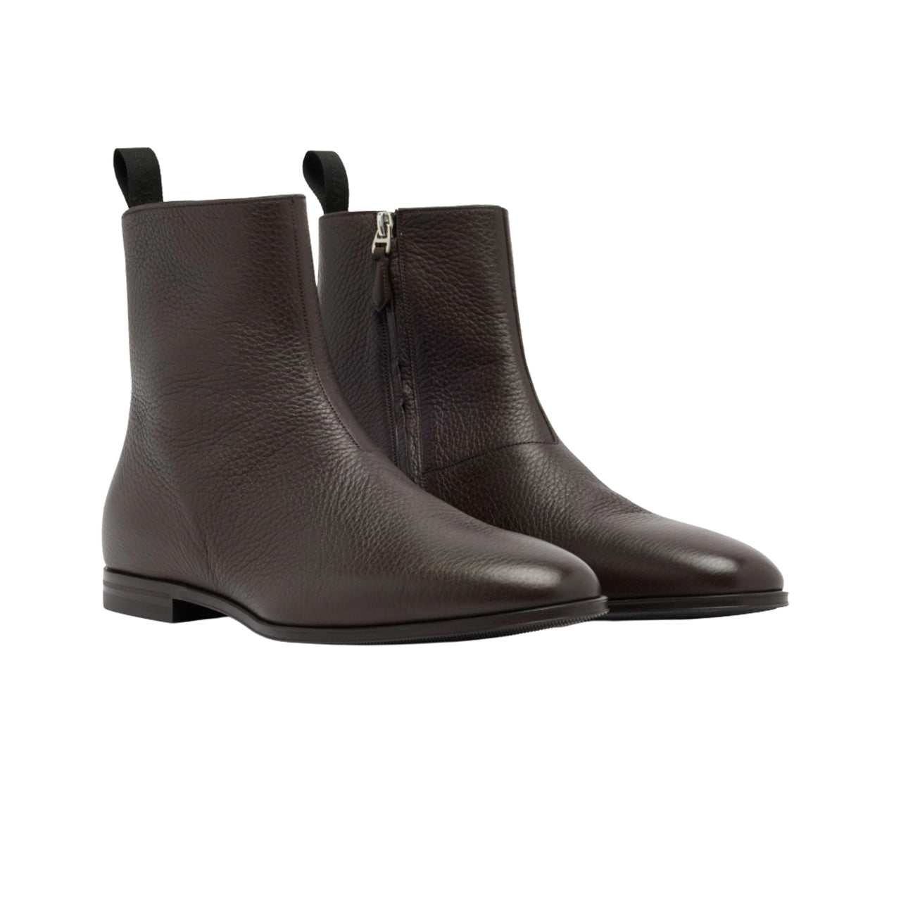 Westminster Bootie in Ebano Grained Leather
