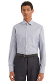 Gray regular fit stretch cotton shirt