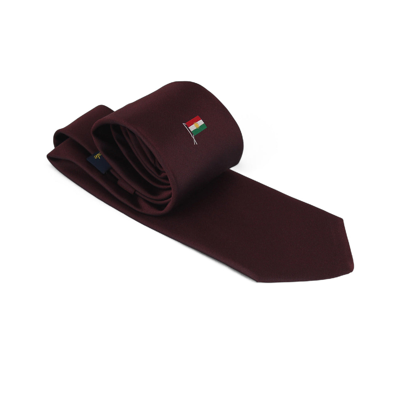Bordeaux Talarico Silk Tie – Kurdistan Flag Edition