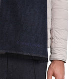 Corneliani logo detail wool scarf