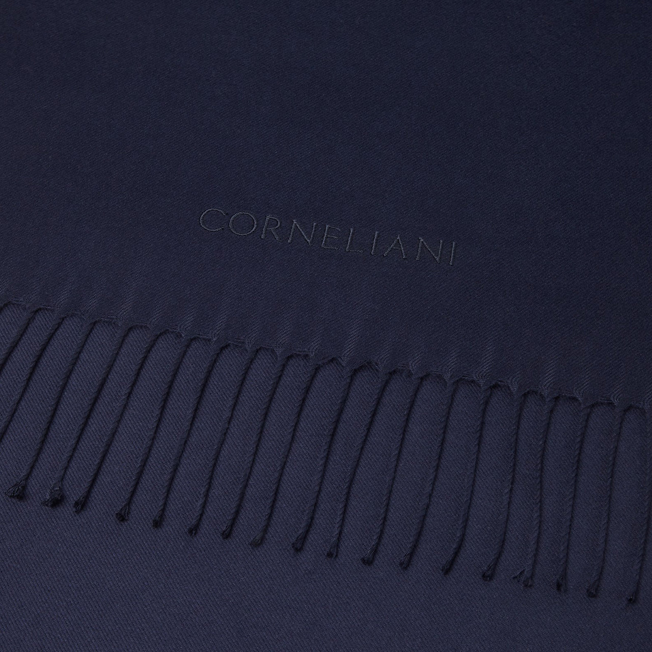 Corneliani Silk Fringe detail Scarf