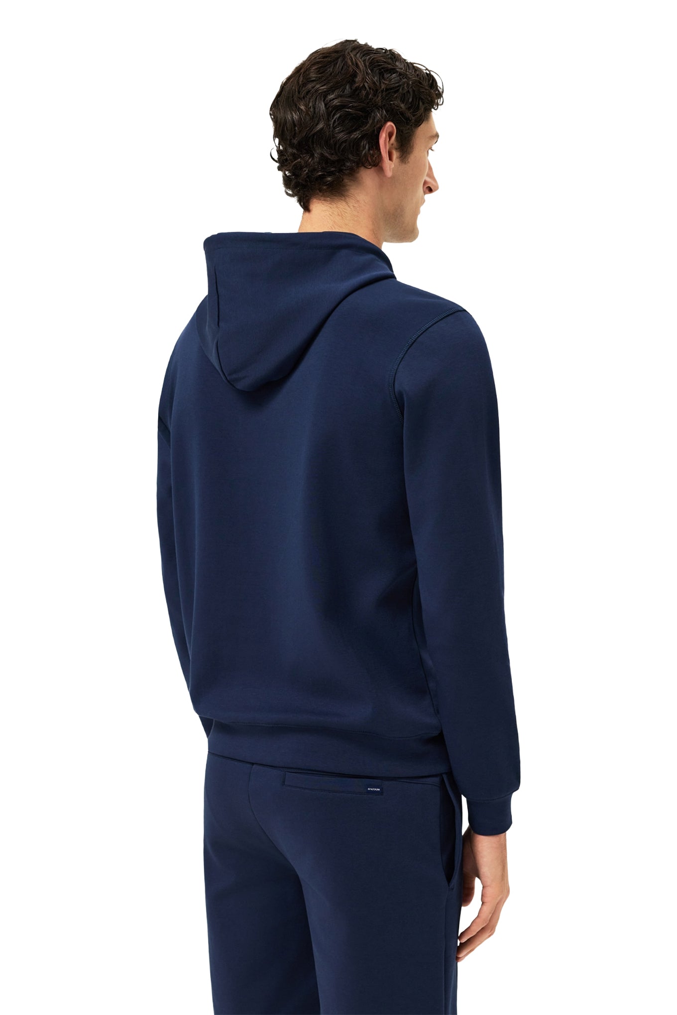 Cotton Fleece Hoodie With Chest Logo Print
