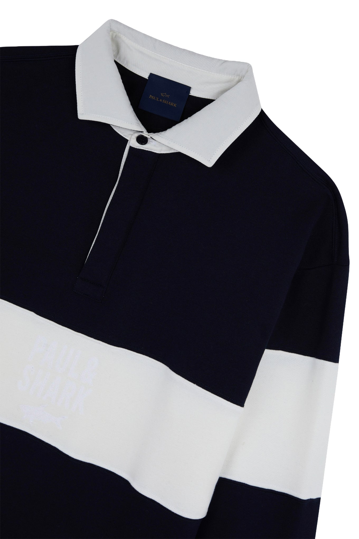 WINTER FLEECE COTTON POLO SHIRT WITH EMBROIDERY