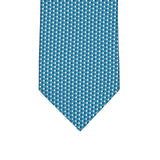 3-fold Silk Tie with Geometric Pattern Pool - M49800
