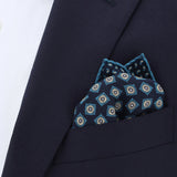 silk double print pocket square