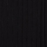 Black mid calf socks in cotton