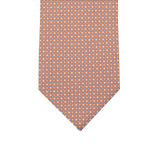 3-fold Tie in Geometric Pattern Orange - MOA409