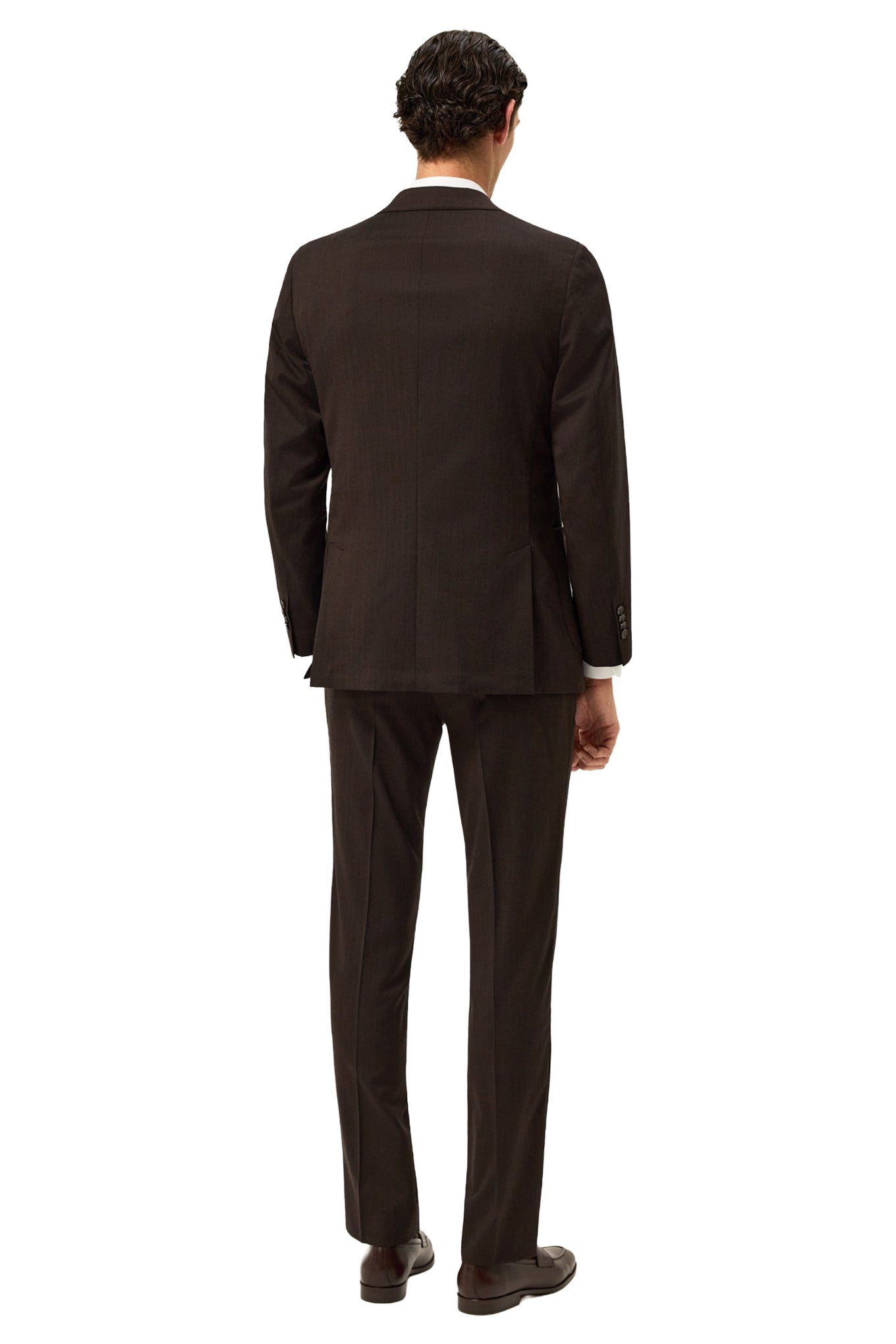 Slim Fit Herringbone Travel Suit