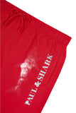 Swimsuit with reflective logo print