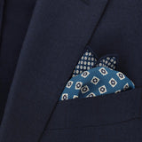 double print silk pocket squares