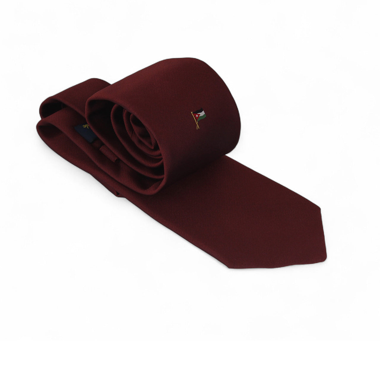 Bordeaux Talarico Silk Tie – Jordan Flag Edition