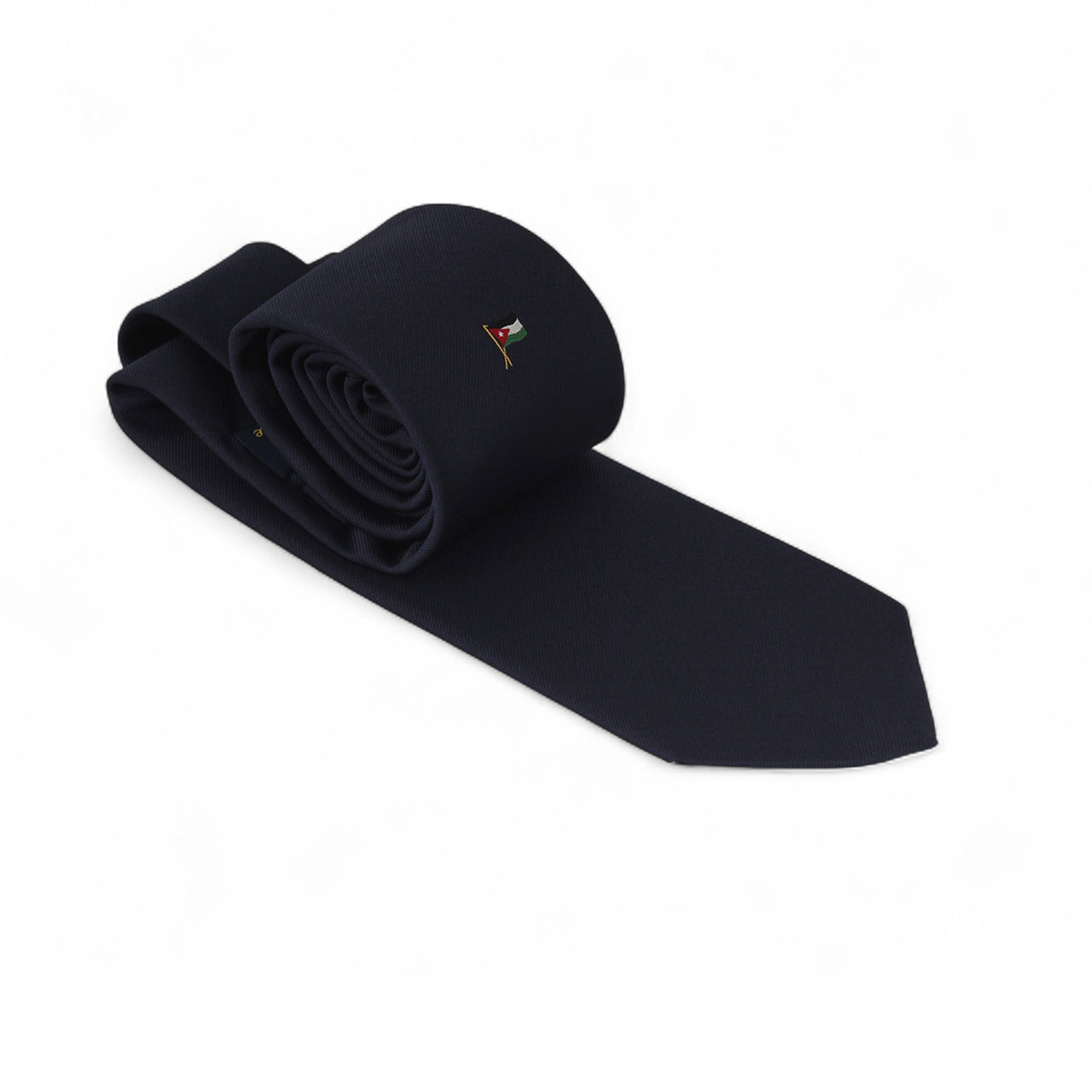 Dark Blue Talarico Silk Tie – Jordan Flag Edition