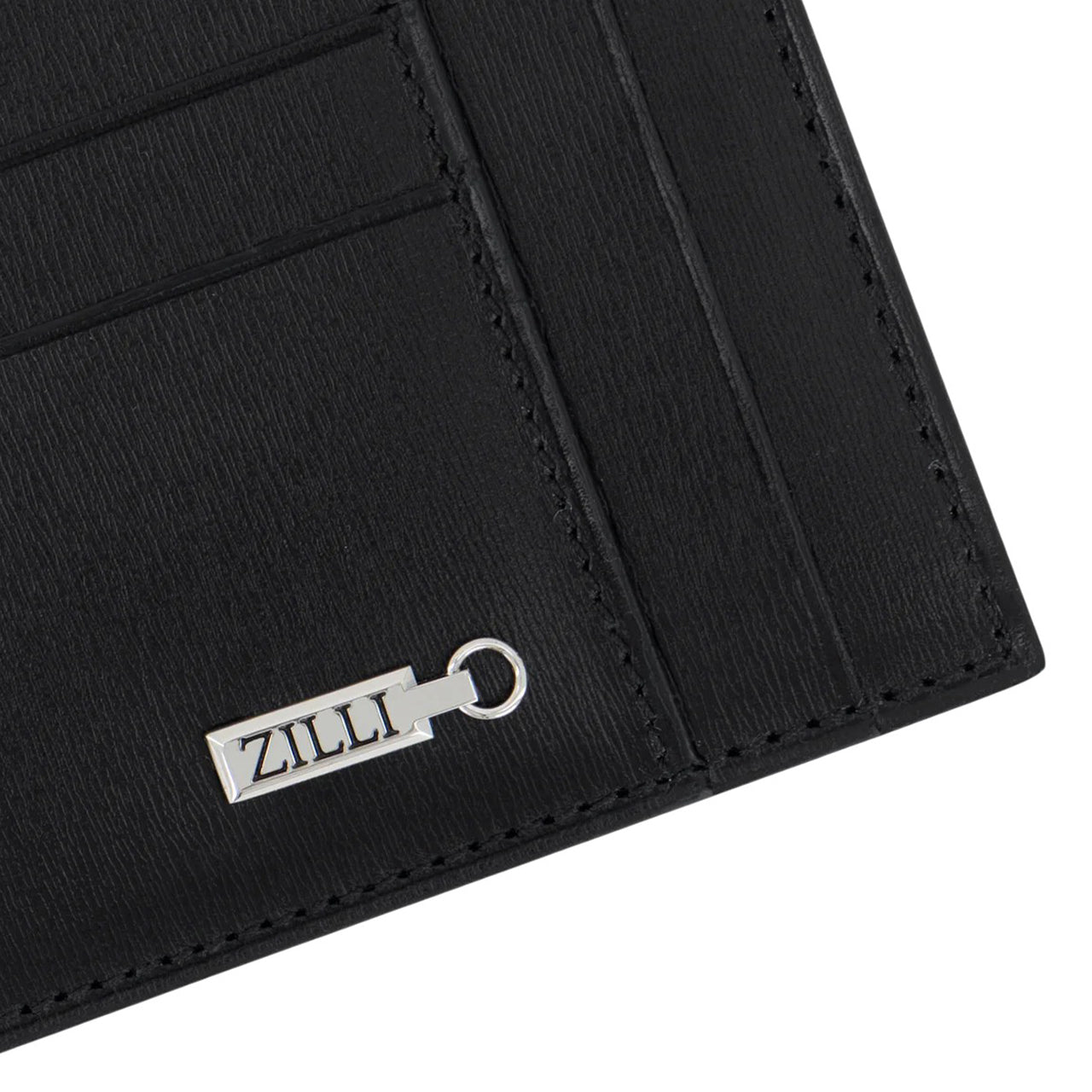 Palladium Finish ZILLI Hardware Embellished Card Holder