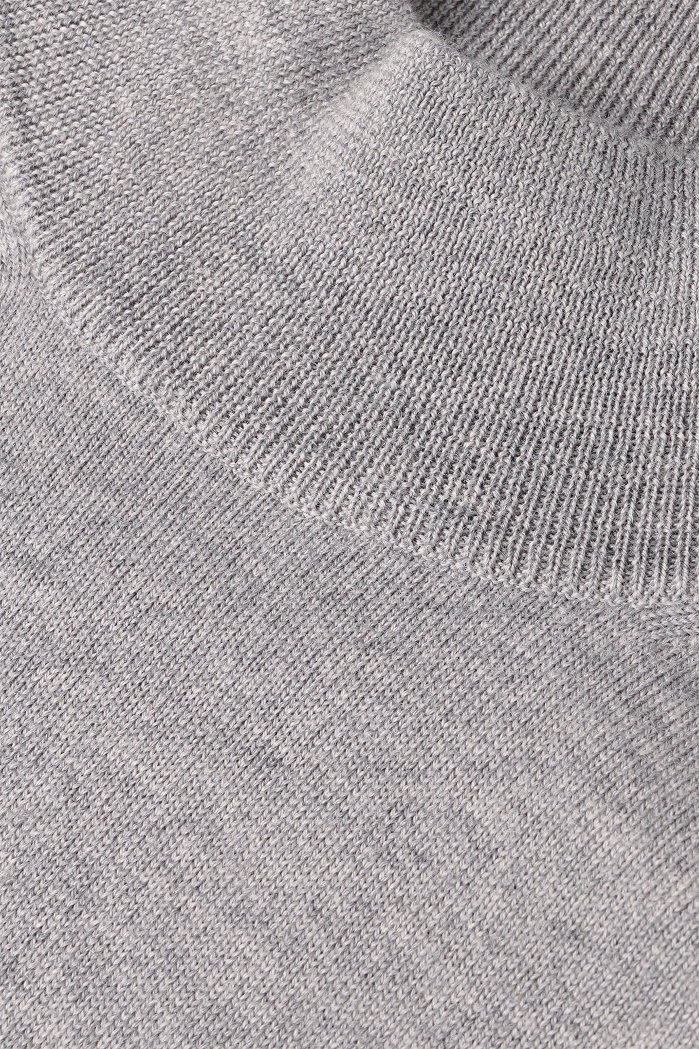 Gray extra fine merino wool turtleneck
