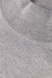 Gray extra fine merino wool turtleneck