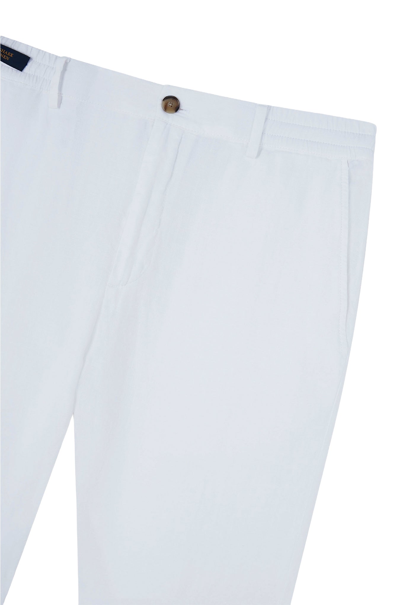 Linen chino pants with drawstring
