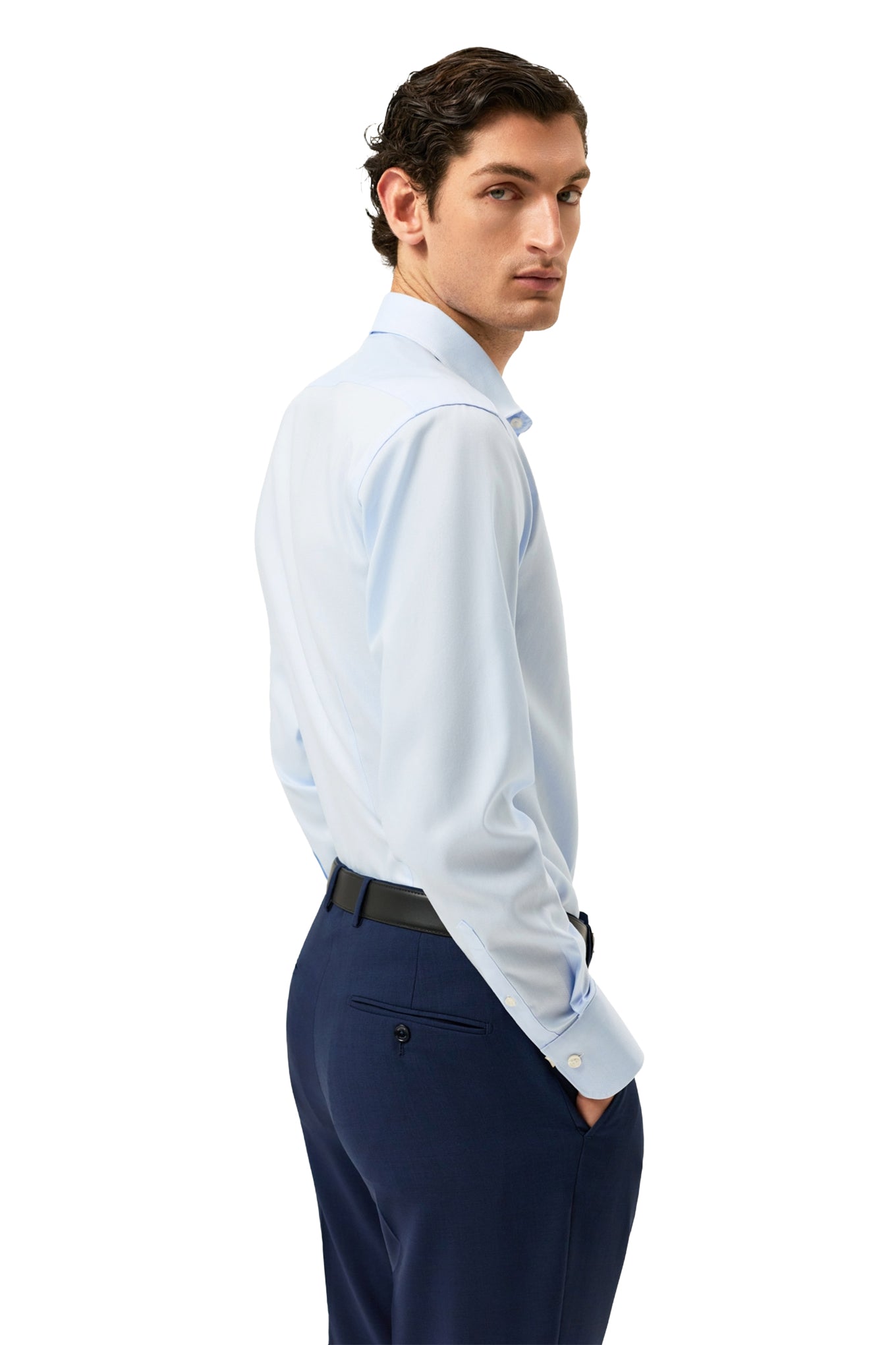 Slim Fit Oxford Formal Shirt With Oxford Collar
