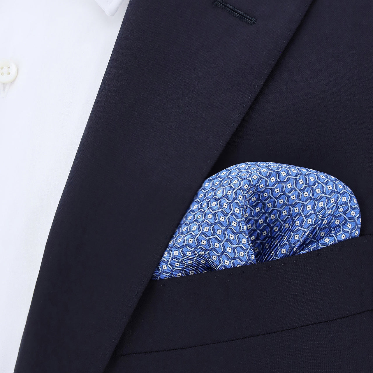printed silk pocket square