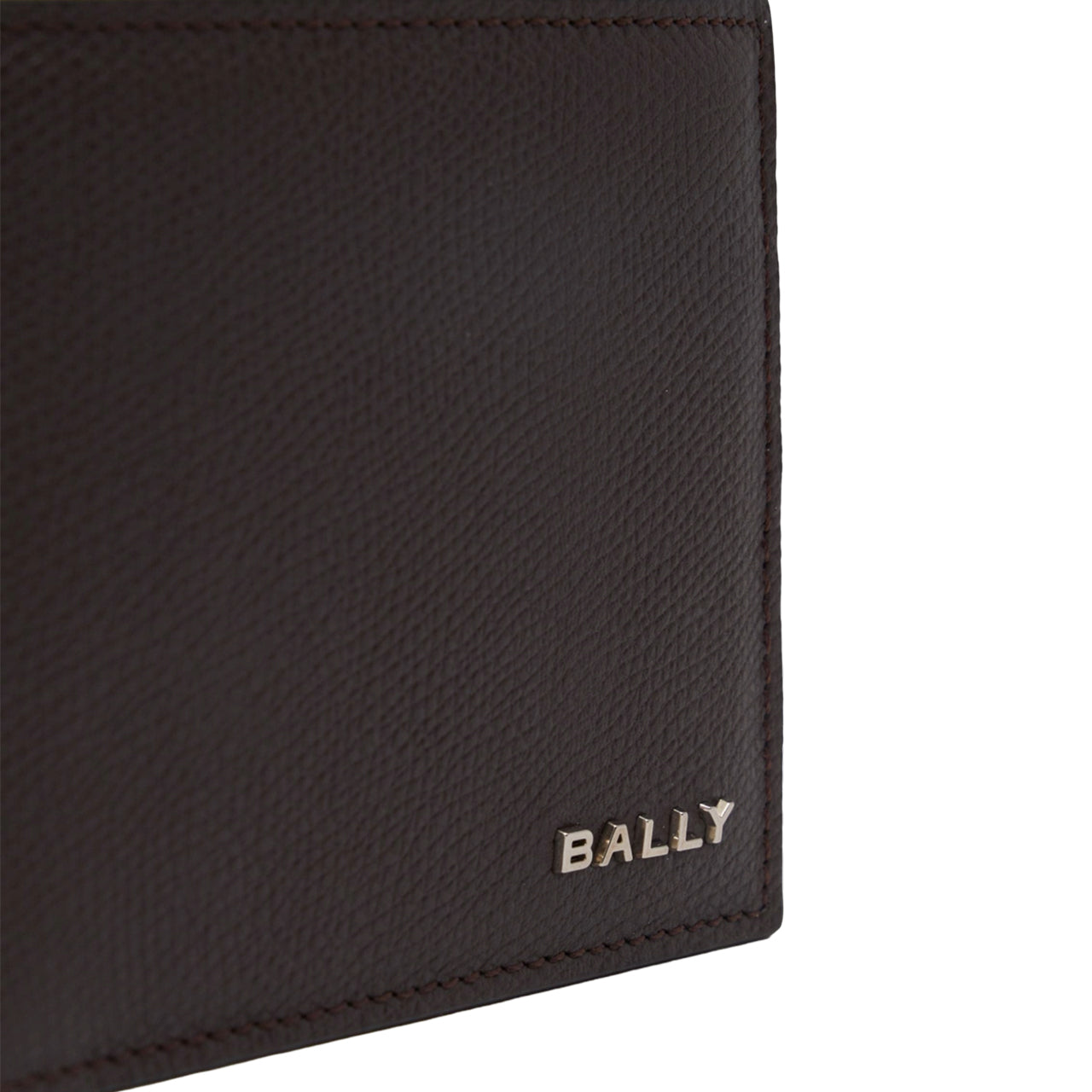 Bally Essential Wallet in Ebano And Red Grained Leather