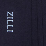 Dark Blue mid calf socks in cotton