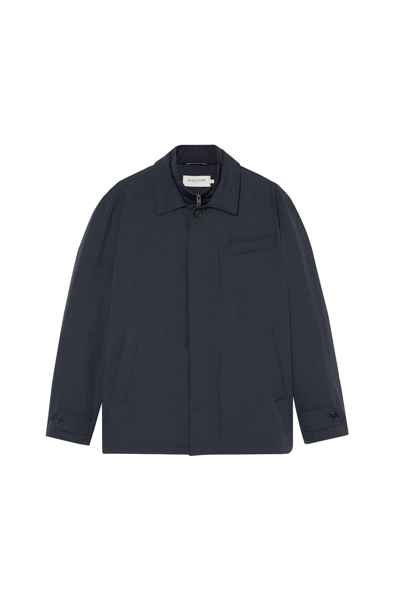 Cotton-Nylon Hooded Jacket