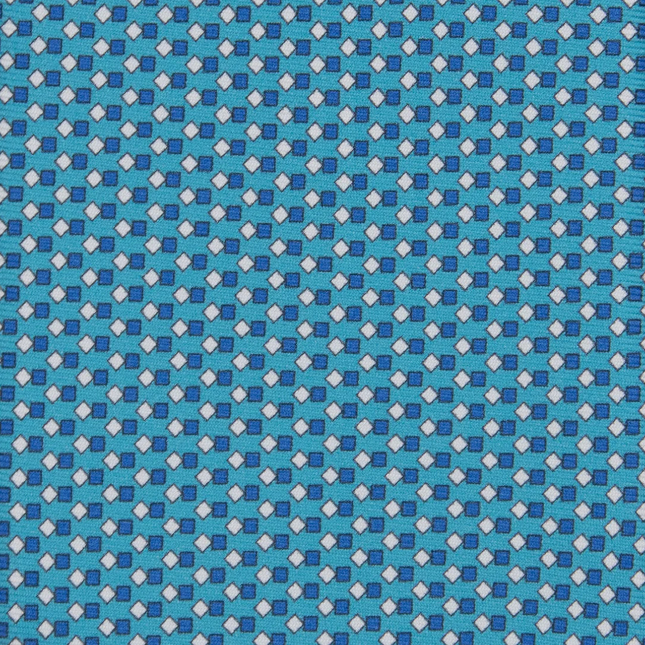 3-fold Silk Tie with Geometric Pattern Pool - M49800