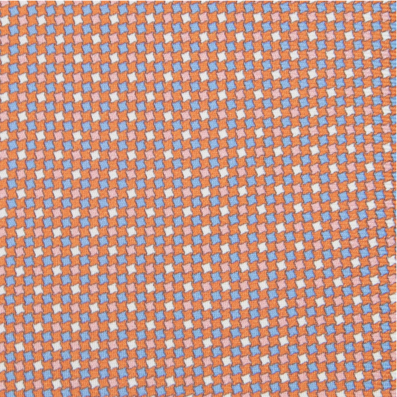 3-fold Tie in Geometric Pattern Orange - MOA409