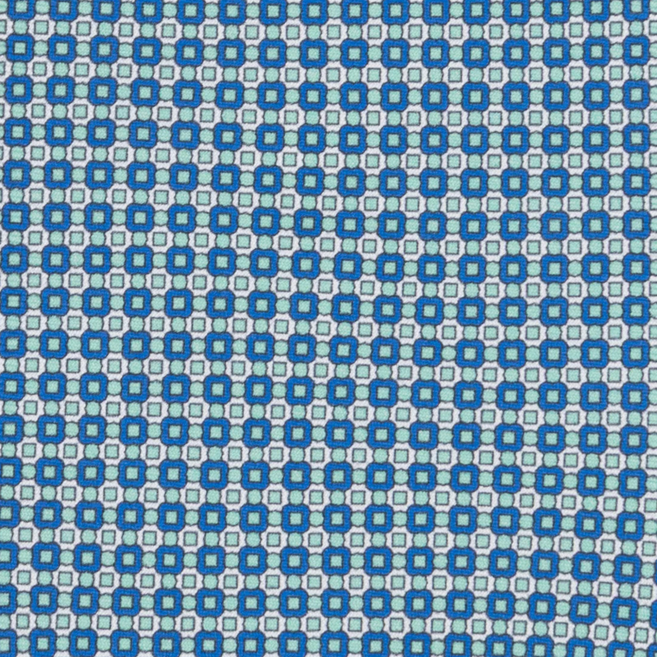 3-fold Silk Tie with Geometric Pattern Tiffany - MAO8457