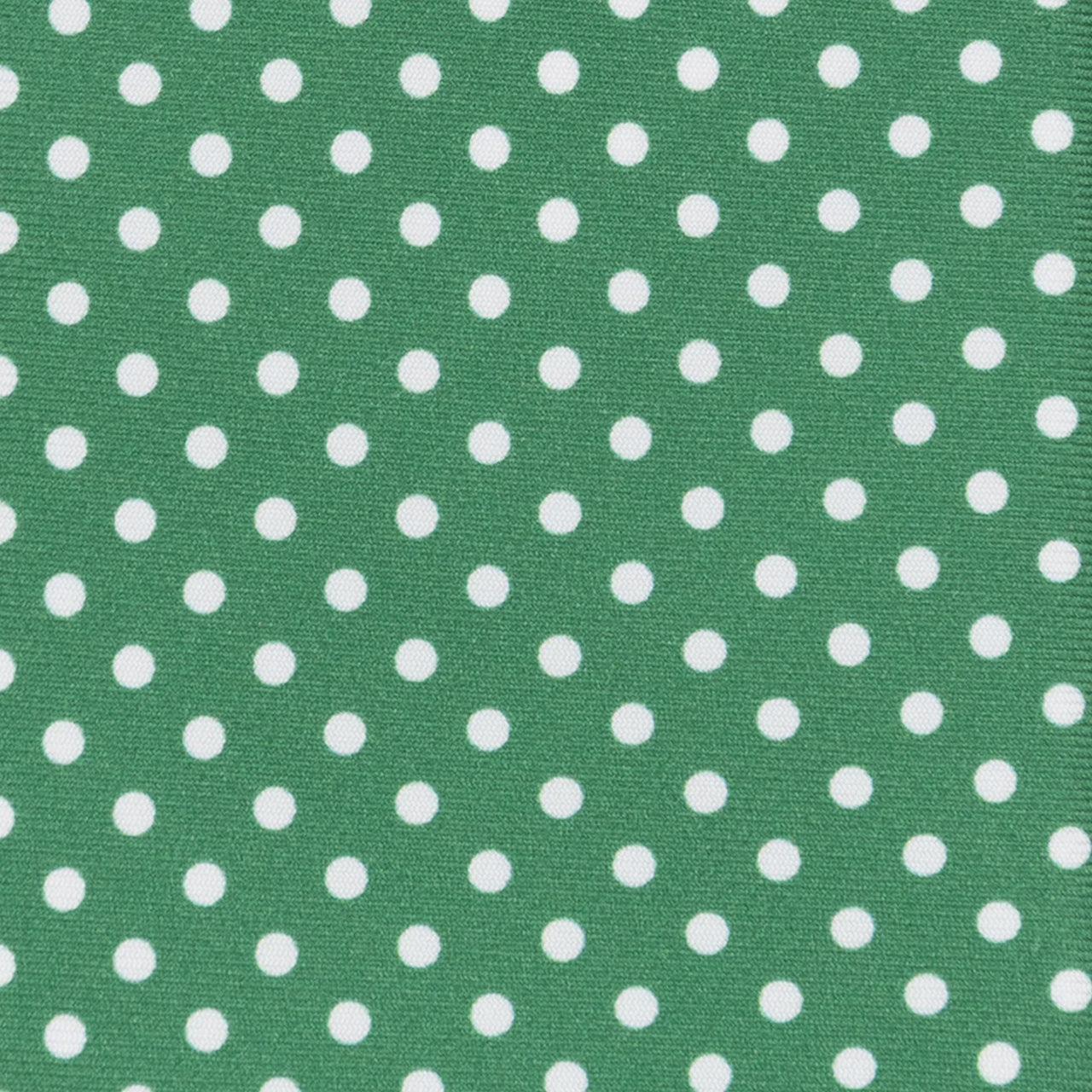 3-fold Silk Tie with Polka Dot Pattern in Green - M6847