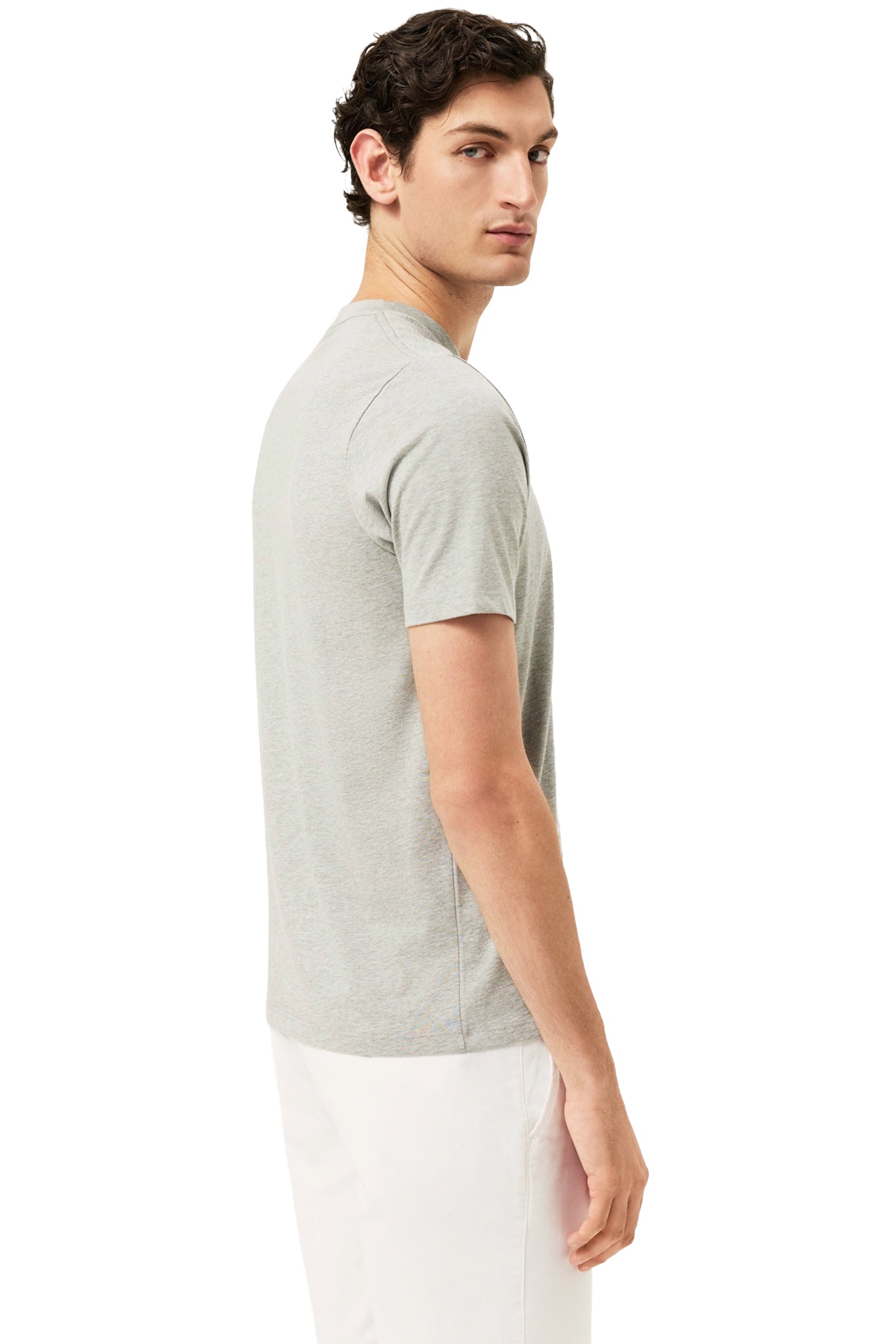 Liquid Cotton Jersey T Shirt With Flag Label
