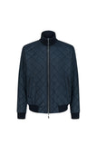 Puffer Jacket with Modular Zip Construction Navy Blue