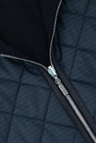 Puffer Jacket with Modular Zip Construction Navy Blue