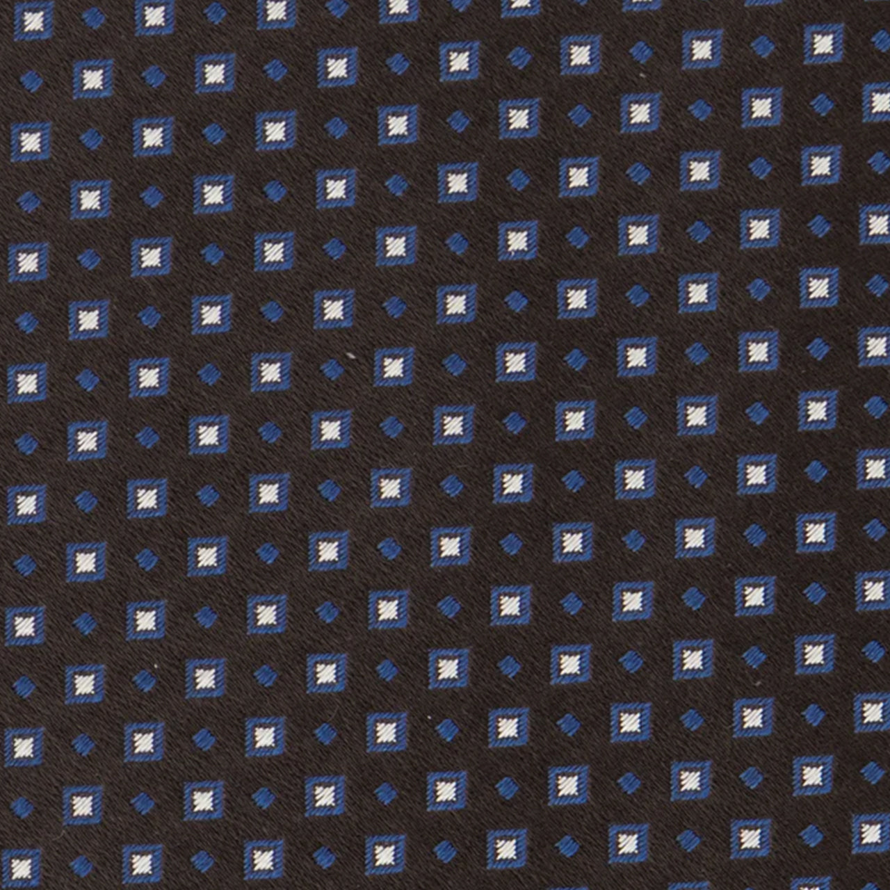 Wool Silk Tie Dark Brown