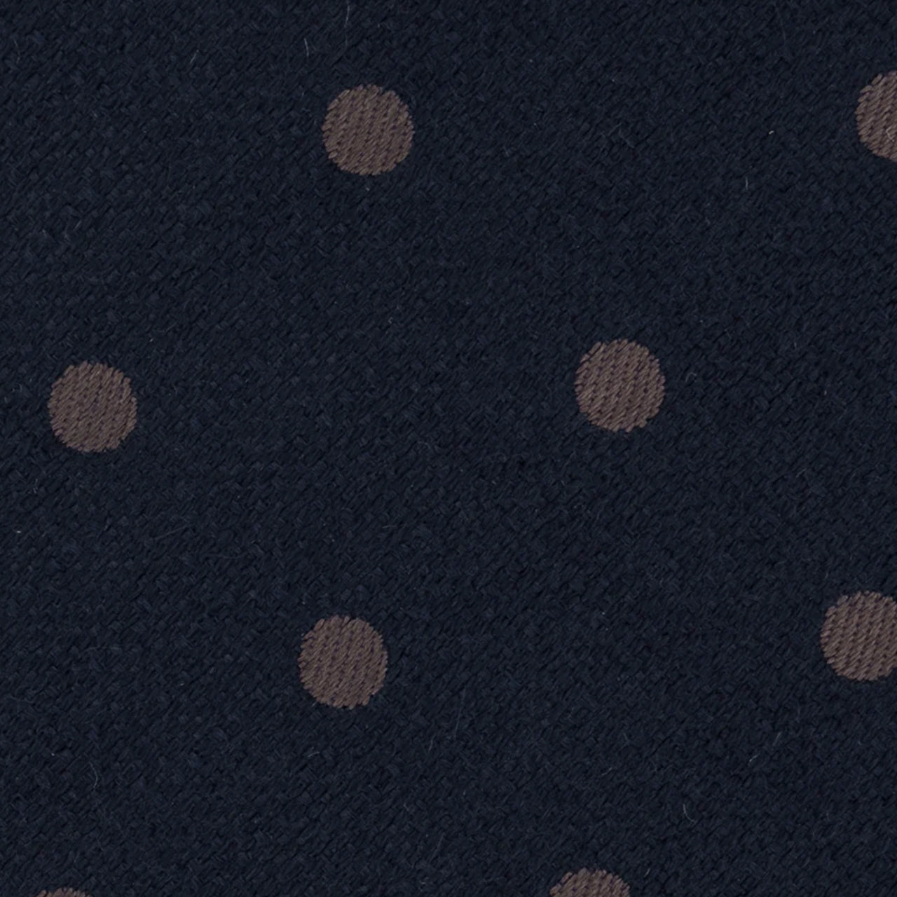 Wool Silk Pin Dot Tie Dark Blue