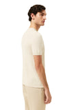 Short Sleeve Crew Neck Sweater In Cotton Linen Blend