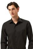 Regular Fit Cotton Stretch Travel Shirt With Oxford Collar and Chest Pocket