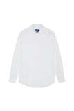 Slim Fit Soft Cotton Twill Shirt With Garment-Dyed Finish