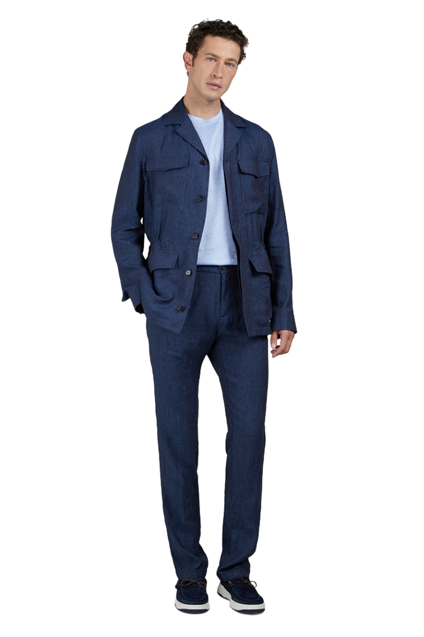 MENS WOVEN FIELD JACKET MULTIPOCKETS