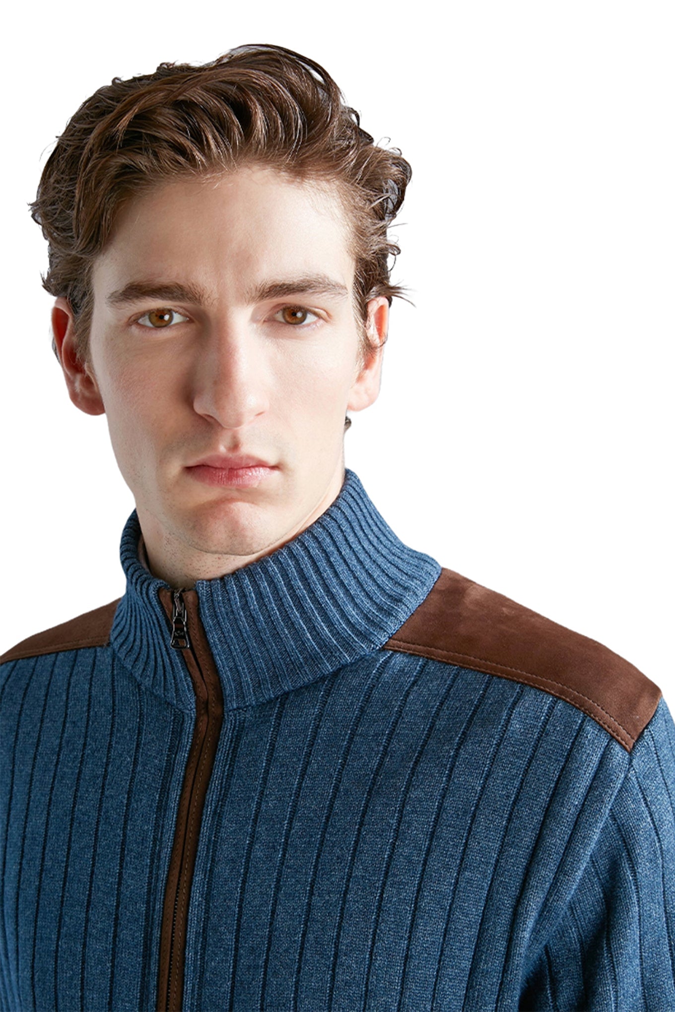 Wool and cashmere zip cardigan