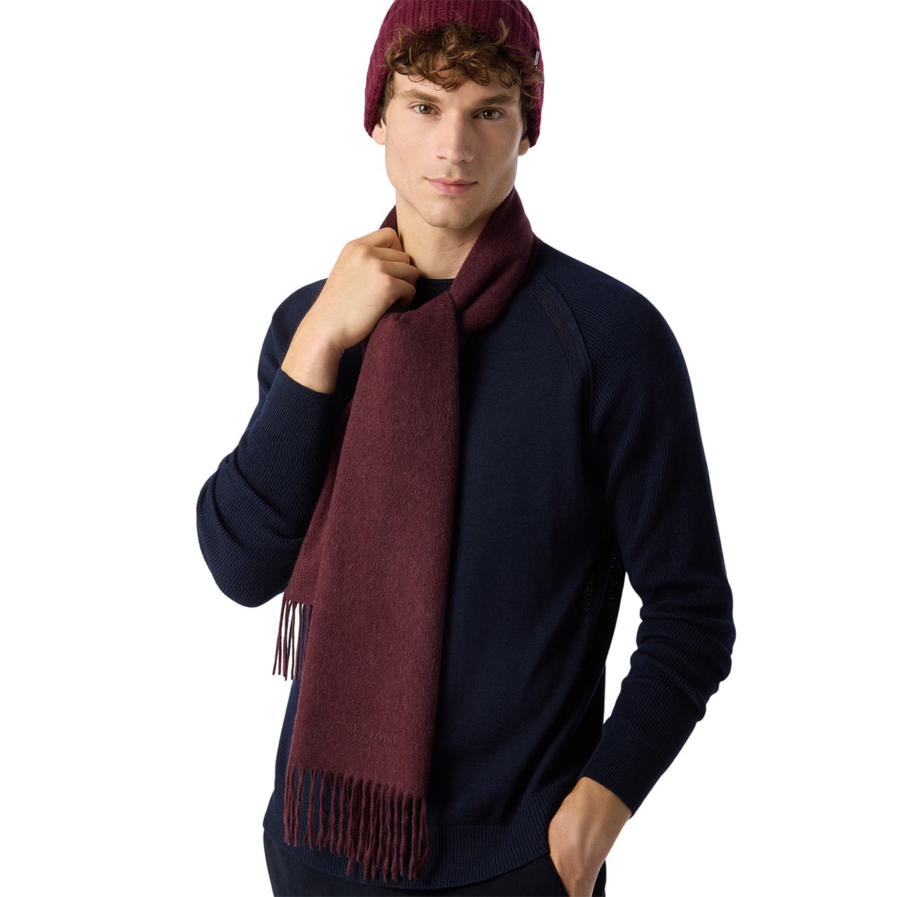 Cornelian pure cashmere scarf