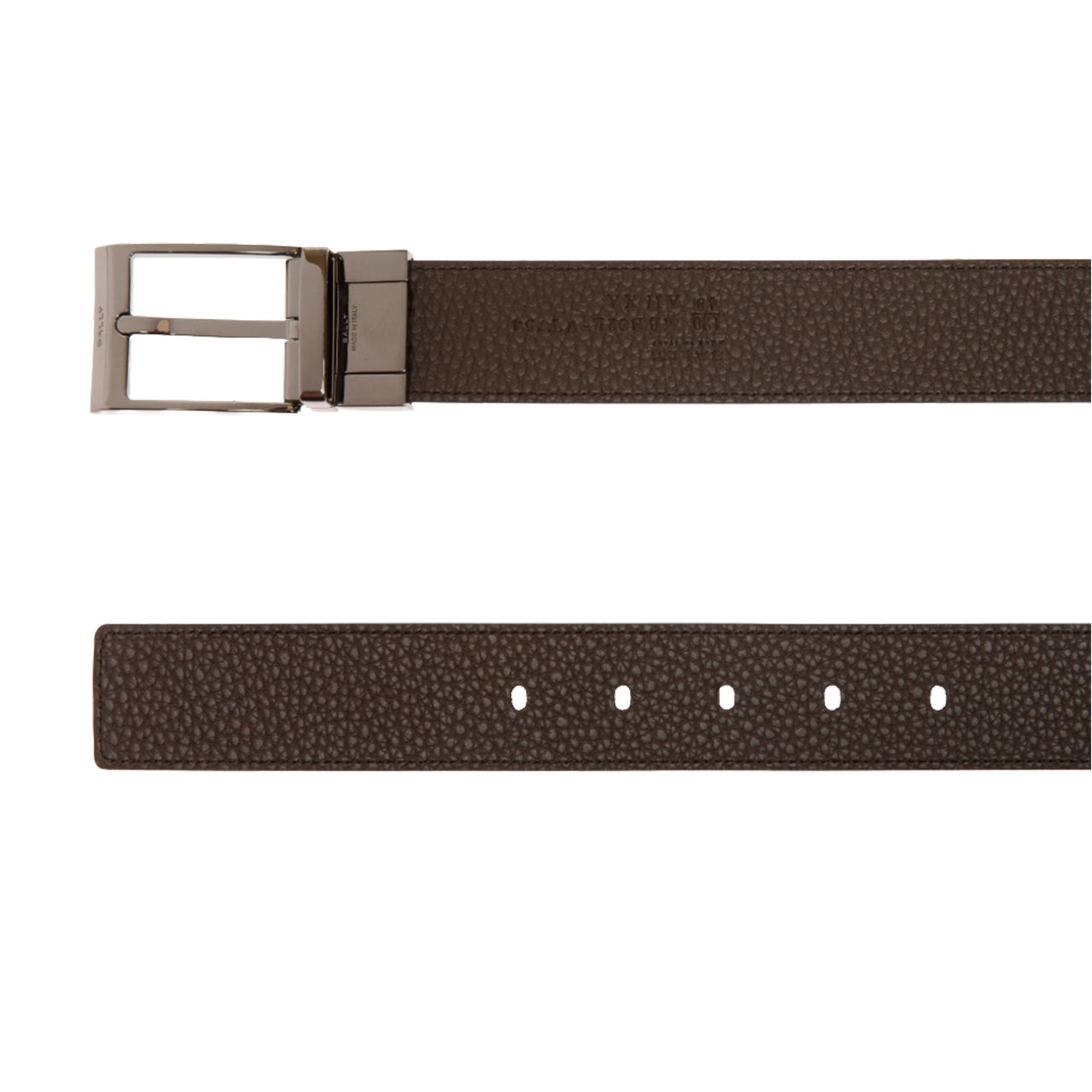 Shiffie 35mm Reversible And Adjustable Belt in Black And Ebony Leather