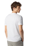 White crew neck cotton jersey t-shirt