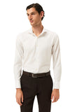 Slim Fit Herringbone Formal Shirt With Dublin Collar