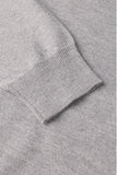 Gray extra fine merino wool turtleneck