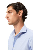 Slim Fit End-on-End Travel Shirt With Dublin Collar