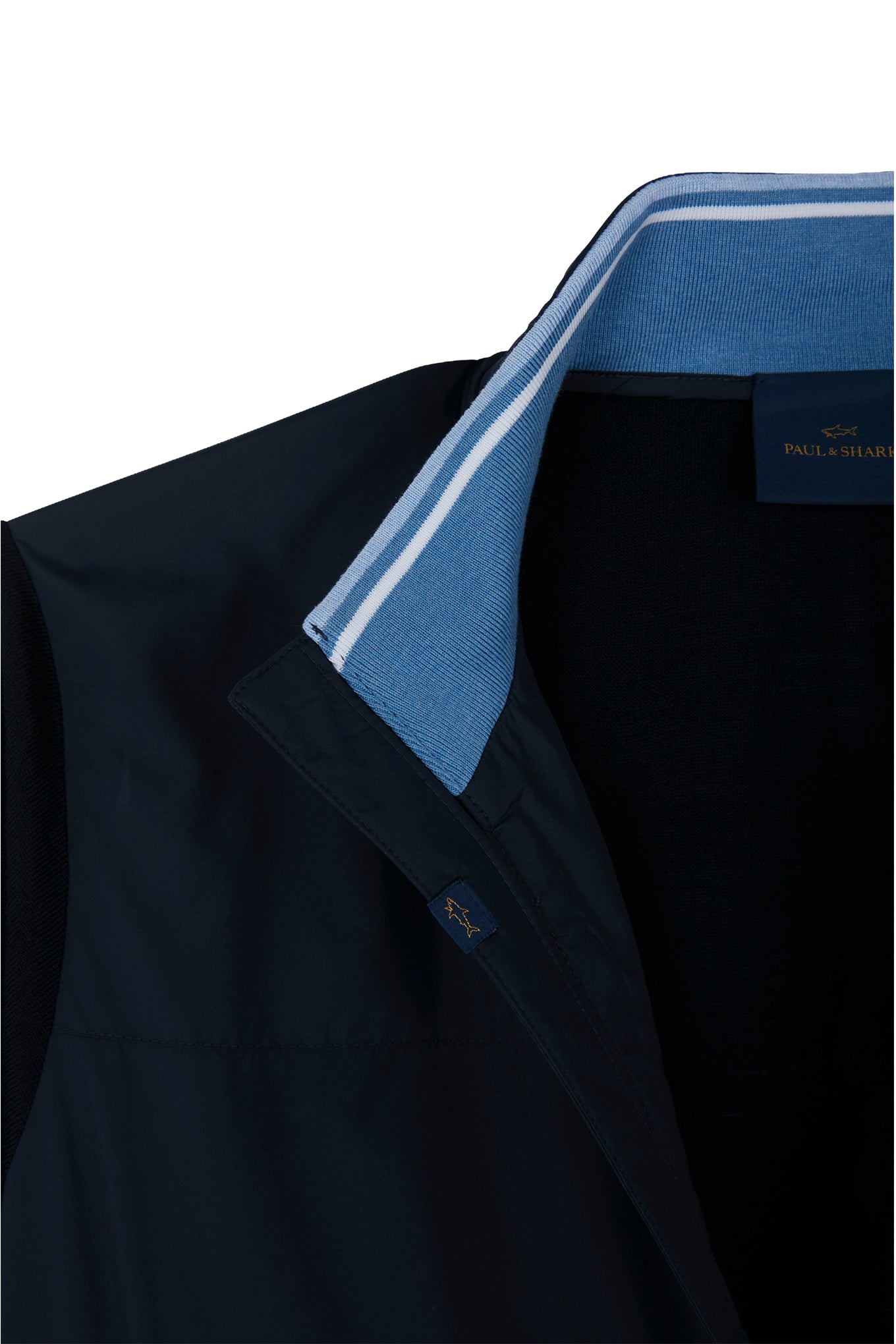 Hybrid zip up cardigan in Ultralight microfiber and wool