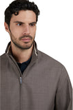 Wool and silk Bomber