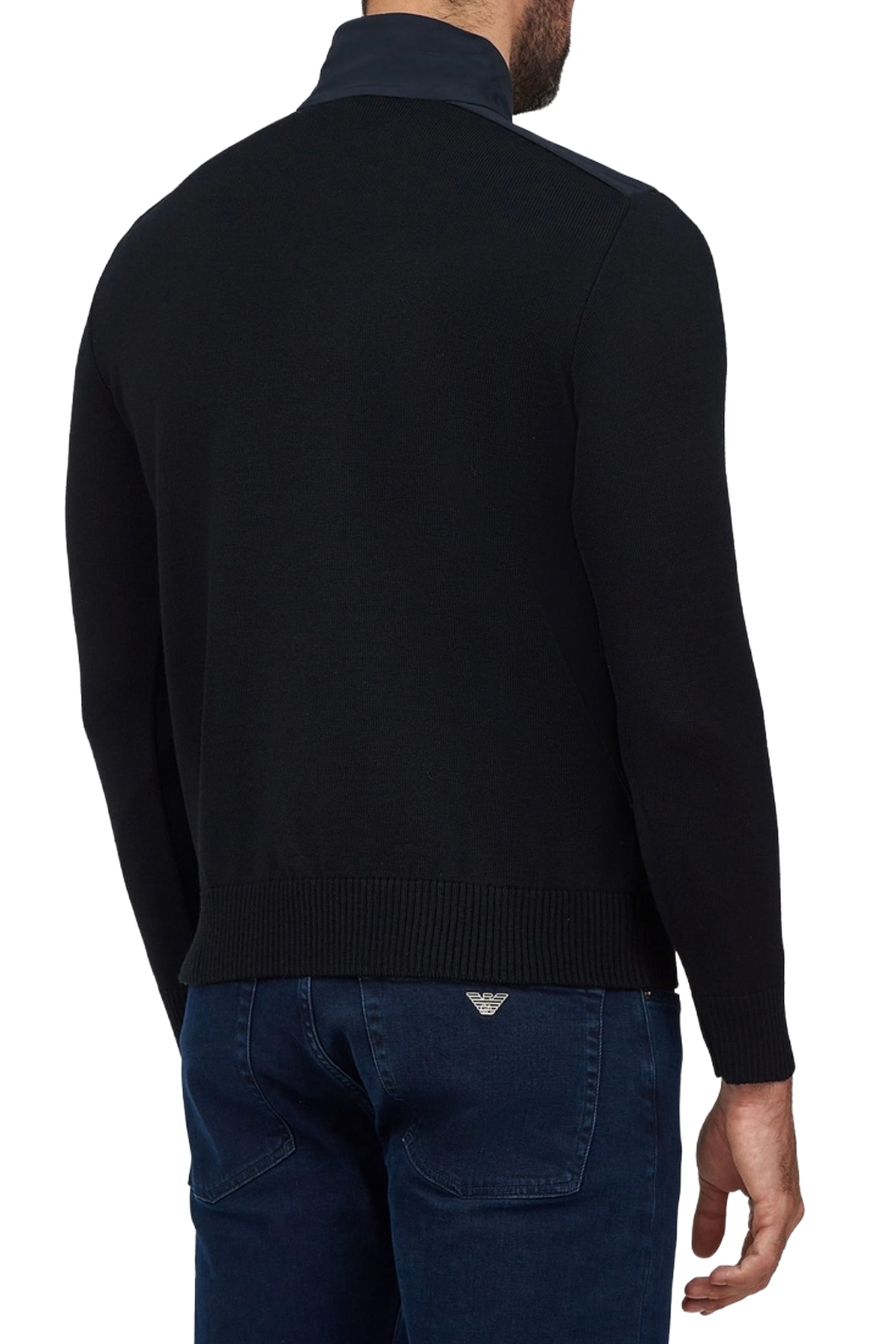 Mens Knitted Wool Zipped Sweater