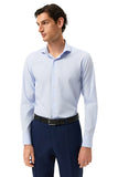 Slim Fit Striped Formal Shirt With Dublin Collar
